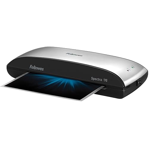 Fellowes Spectra 95 Laminator with Pouch Starter Kit, 4 Minute Warm-Up, 9.5” Throat, for Laminating Documents Up to 5-Mil