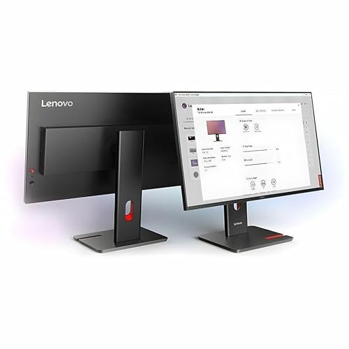 Lenovo ThinkVision T24-40 24 Class Webcam Full HD LED Monitor - 16:9 - Raven Black - 23.8 Viewable - in-Plane Switching (IPS) Technology - WLED Backlight - 1920 x 1080-16.7 Million Colors - 250 Ni
