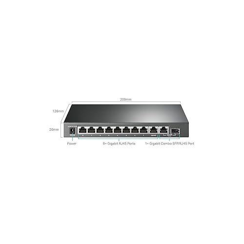 TP-LINK TL-SG1210MPE 10 P Gb Easy Smart PoE+ Switch