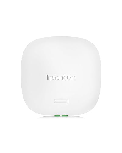 Aruba Instant On AP25 .11ax 4x4 Wi-Fi Access Point | US Model | Power Source with US Cord Included (R9B32A)