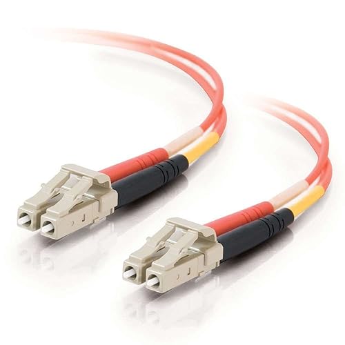 C2G 33109 OM1 Fiber Optic Cable - LC-LC 62.5/125 Duplex Multimode PVC Fiber Cable, Orange (19.7 Feet, 6 Meters)
