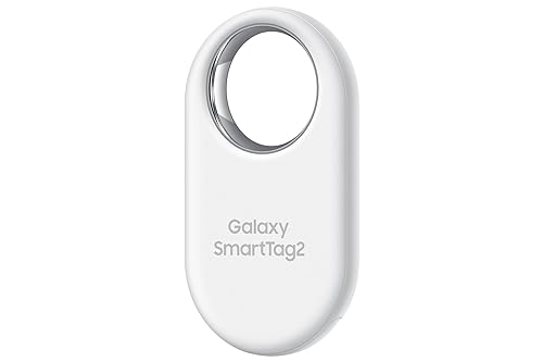 Samsung Galaxy SmartTag2 (1 Pack CAD Warranty) - IP67 Water Resistant Bluetooth Tracker, Long Lasting Battery, NFC tag, Phone, Item, pet, Luggage Finder SmartTag2 (1 Pack) White