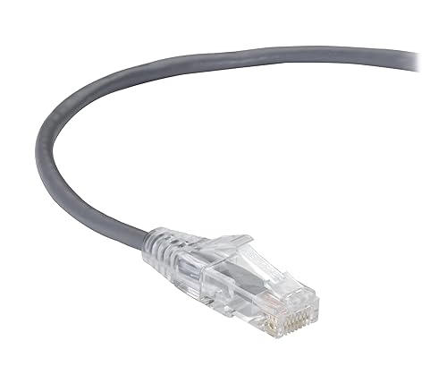 BLACK BOX C6APC28-GY-04 CAT6A 500-MHZ STRANDED ETHERNET PATCH CABLE - UNSHIELDED (UTP), CM PVC, SNAGLESS