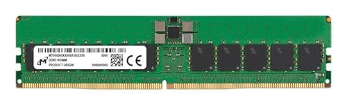 Micron - DDR5 - Module - 32 GB - DIMM 288-PIN - 5600 MHz / PC5-44800 - CL46-1.1 V - Registered - ECC