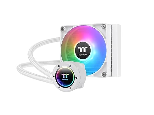 Thermaltake TH120 V2 ARGB Sync/AlO Liquid Cooler/Fan 120mm*1/PWM 500~2000 RPM/Mirror Waterblock/MB ARGB Sync Control/White, CL-W363-PL12SW-A