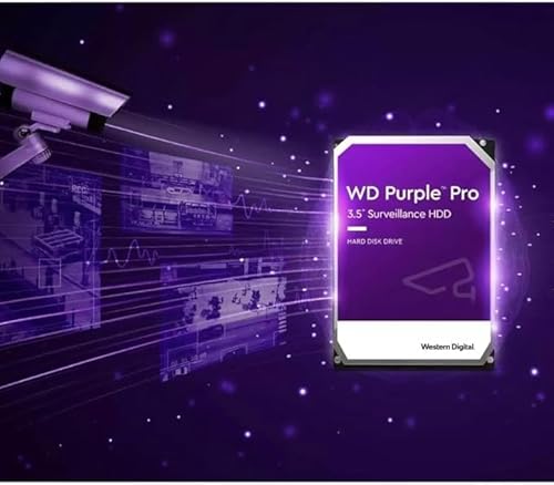 Western Digital 26TB WD Purple Pro Surveillance Internal Hard Drive HDD - SATA 6 Gb/s, 512 MB Cache, 3.5 - WD260PURP