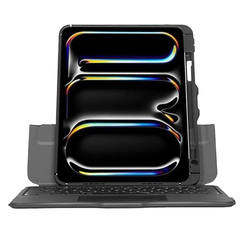 Targus VersaVu Bluetooth Keyboard Case for iPad Pro 11-inch (M4) – 360 Degree Rotation, Backlit Keys, Multi-Touch Trackpad, Drop Protection, Stylus Holder - THZ988US