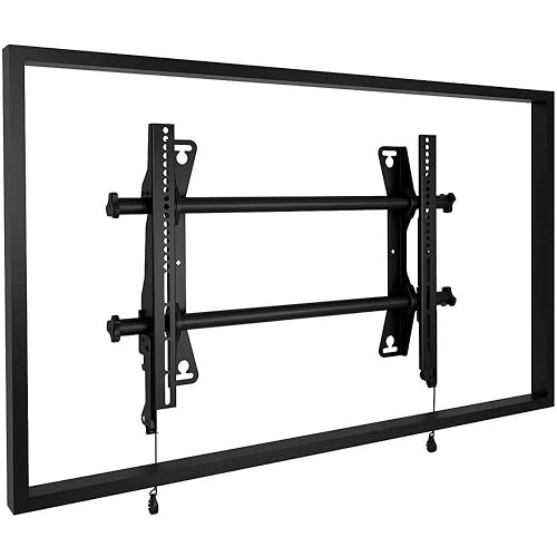 Chief MSA1U Fusion Medium Fixed Wall Display Mount, 125 lb Weight Capacity, 26-47 Screen Size, 17.93 H x 25.75 W x 2 D, Black