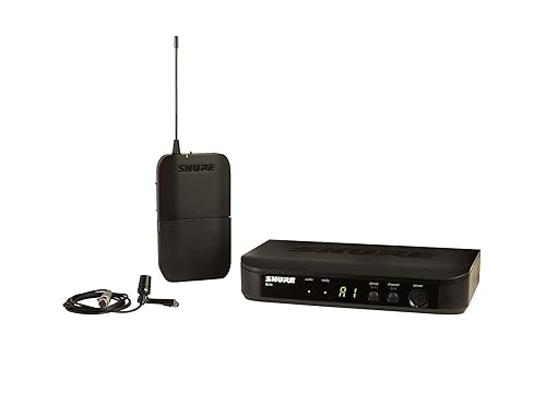 Shure BLX14/CVL UHF Wireless Microphone System - Perfect for Interviews, Presentations, Theater - 14-Hour Battery Life, 100m Range | Includes CVL Lavalier Mic, Single Channel Receiver | H11 Band H11 Band (572-596 MHz)