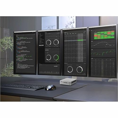 ASUS NUC 15 Pro+ Barebones Mini PC with Intel Series 2 Core Ultra 7 255H, up to 96GB DDR5 RAM, Dual Storage, Thunderbolt™ 4, Wi-Fi 7 & Bluetooth 5.4, Toolless Silver Aluminum Chassis, with VESA Mount