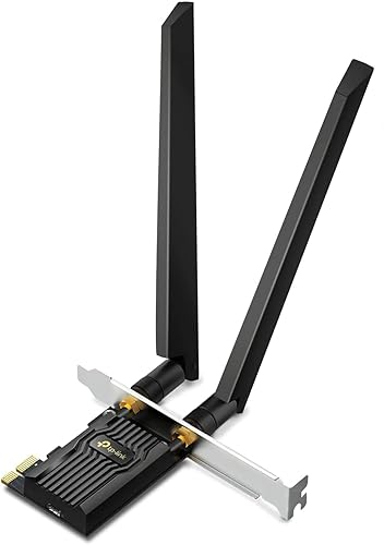 TP-Link Wi-Fi 6E AXE5400 PCIe WiFi Card for Desktop PC(Archer TXE72E) - Bluetooth 5.3, WPA3, 802.11axe Tri Band Wireless Adapter with MU-MIMO, OFDMA, Ultra-Low Latency, Supports Windows 11, 10 (64bit) AXE5400 + Bluetooth 5.3