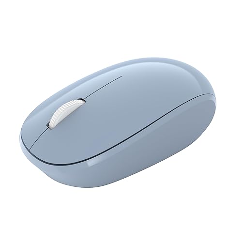 Incase Bluetooth Mouse - Designed by Microsoft - Compact, Comfortable, Right/Left Hand Use, 4-Way Scroll Wheel, Wireless Bluetooth Mouse for PC/Laptop/Desktop, Mac/Windows Computer (Pastel Blue)