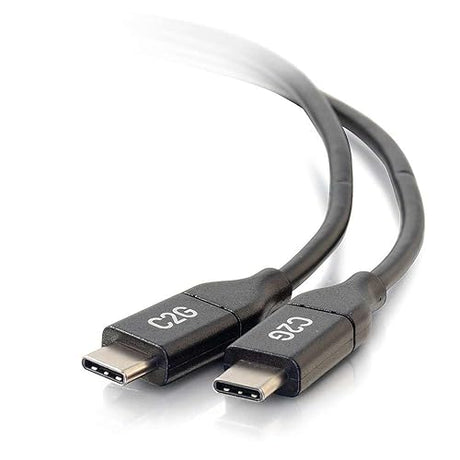 C2G 28825 USB-C Cable - USB-C 2.0 Male to Male Cable (3A Charging) (3 Feet, 0.91 Meters) 3 Feet Type C Male to C Male 3A