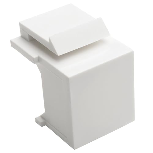 Tripp Lite Snap In Blank Keystone Jack Insert 10 Pack White