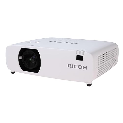 RICOH PJ WUL5A50 Compact 3LCD Laser Projector | 5200 Lumens | 1920x1200 WUXGA w/4K Input | 30-300 Screen Size | 360° Installation | Up to 30k hours | Built-in 16W Speaker Standard Throw