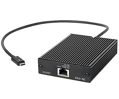 SONNET TECHNOLOGIES - Solo 10G Thunderbolt 3 to 10GBASE-T Ethernet Adapter