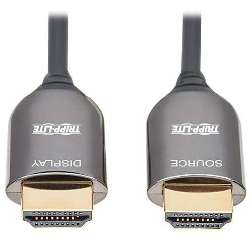 Tripp Lite HDMI Fiber Active Optical Cable AOC Plenum Rated 8K 60Hz M/M 10M (P568F-10M-8K6)