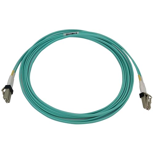 Tripp Lite Switchable Fiber Cable, 400G Duplex Multimode 50/125 OM3 (LC Duplex-PC/LC Duplex-PC), Round LSZH Jacket, Aqua, 3 Meters / 9.8 Feet, Lifetime Limited Manufacturer's Warranty (N820X-03M)
