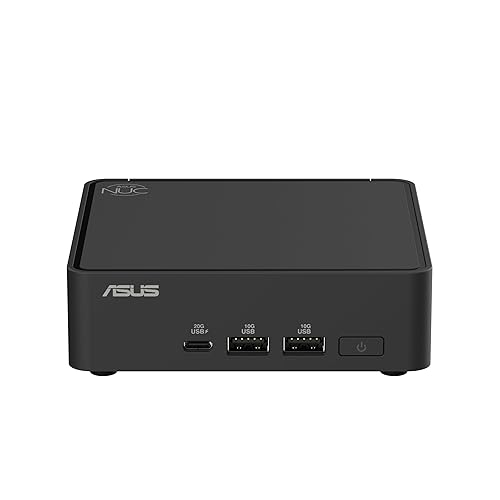 ASUS NUC 15 Pro Slim Full System Mini PC with Intel Series 2 Core 5 210H, 16GB DDR5 RAM, 512GB PCIe G4x4 NVMe SSD, Thunderbolt™ 4, WiFi 7 & Bluetooth 5.4, Toolless Chassis Access, VESA Mount Included
