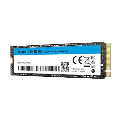 Lexar Disque SSD NM610 Pro 500Go - NVMe M.2 Type 2280