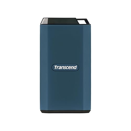Transcend 4TB External SSD, USB 3.2 Gen 2 (20Gbps), Up to 2,000MB/s, Portable SSD with IPX5 Water-Resistant, 2-in-1 USB-C Cable, for Steam Deck, ROG Ally, Windows&Mac, iPhone&iPad, Android, PS5, Xbox