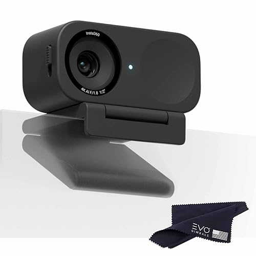 Insta360 Link 2C- PTZ 4K Webcam with 1/2 Sensor, AI Tracking, Gesture Control, HDR, Noise-Canceling Mic, Webcam for Laptop, Live Streaming, Gaming, Video Camera Works with Zoom, Teams, Twitch