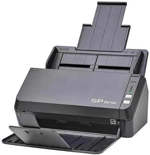 RICOH SP-1130Ne Easy-to-Use Colour Duplex Document Scanner with Automatic Document Feeder (ADF) and Twain Driver