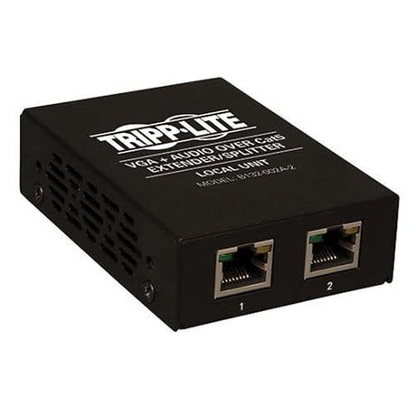 Tripp Lite 2-Port VGA with Audio over Cat5 / Cat6 Extender Splitter, Transmitter with EDID Copy, 1920x1440 at 60Hz(B132-002A-2) 2-Port Transmitter VGA +Audio