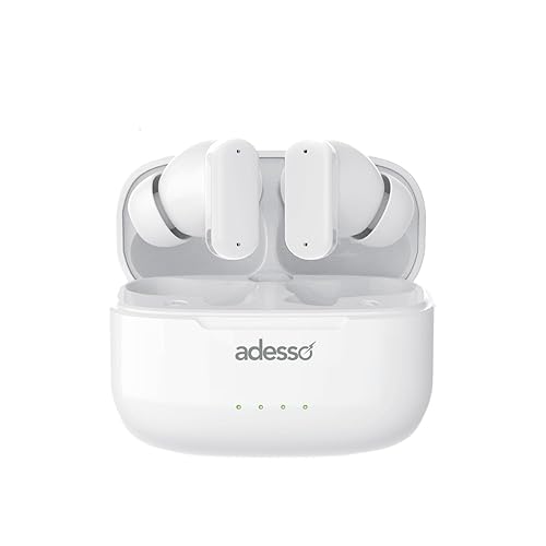 Adesso Xtream T2 in-Ear Bluetooth 5.3 Wireless Earbuds with ANC, Dual Mic, Touch Controls, Wireless Charging, Built-in Microphone & Multi-Platform Compatibility