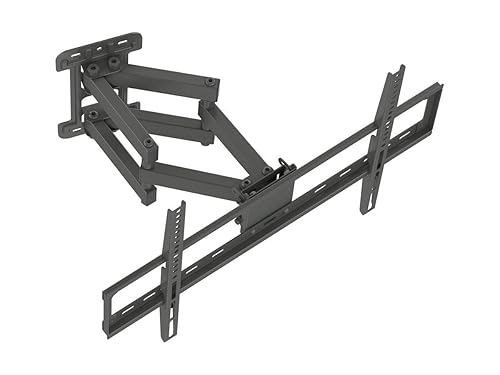 Monoprice Commercial Series Full-Motion Articulating TV Wall Mount Bracket for TVs 37in to 70in Max Weight 99lbs VESA Patterns Up to 600x400 Rotating, Black