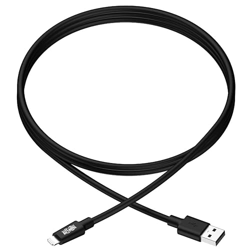 Tripp Lite Apple MFI Certified 10' 3M Lightning to USB Cable Sync Charge iPhone/iPod/iPad, Black (M100-010-BK) Black 10 ft.