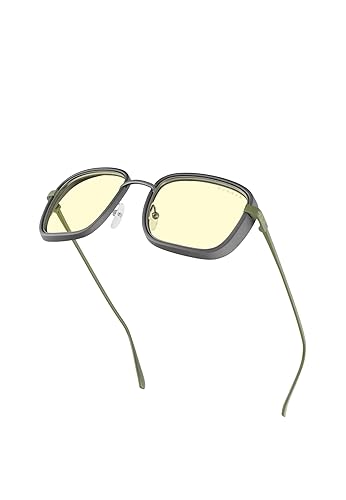 Fallout GUNNAR Gaming, Computer, Blue Light Blocking Glasses – Exclusive Vault 33 Glasses – Patented Lens Technology Gunmetal/Olive Amber