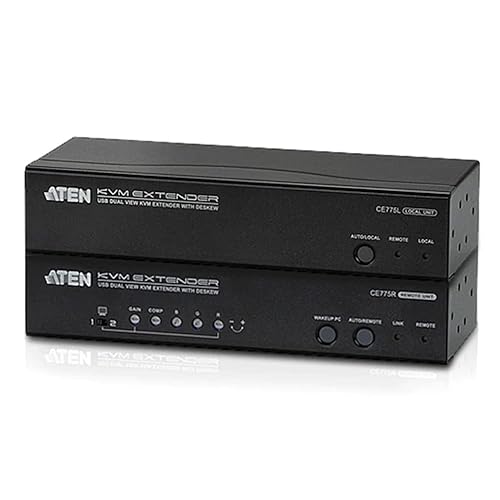 USB Dual View Kvm Extender with Deskew