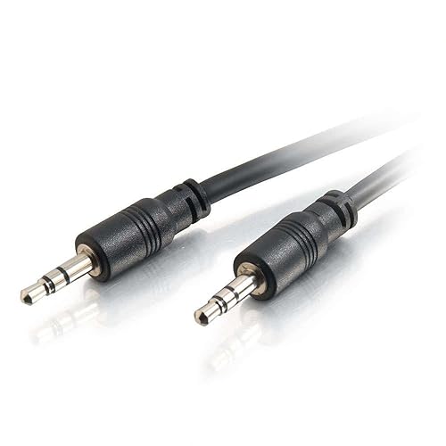 C2G 40109 3.5mm Stereo Audio Cable with Low Profile Connectors M/M, In-Wall CMG-Rated (50 Feet, 15.24 Meters)