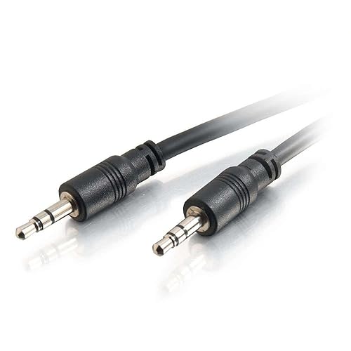 C2G 40110 3.5mm Stereo Audio Cable with Low Profile Connectors M/M, In-Wall CMG-Rated (75 Feet, 22.86 Meters)