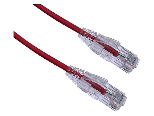 Axiom Memory Solutionlc 3ft Cat6 Bendnflex Ultra-Thin SNAGLESS Patch Cable 550MHz (Red)