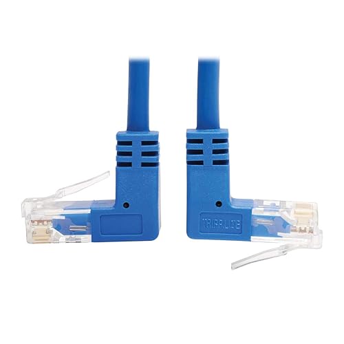 Tripp Lite Up/Down Angle Cat6 Ethernet Cable, Gigabit Molded Slim UTP Network Patch Cable, Blue, 10 ft. (N204-S10-BL-UD) Up/Down Angle 10-ft.