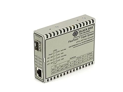 BLACK BOX NETWORK SERVICES FLEXPOINT Media Converter, 10BASE-T/100B