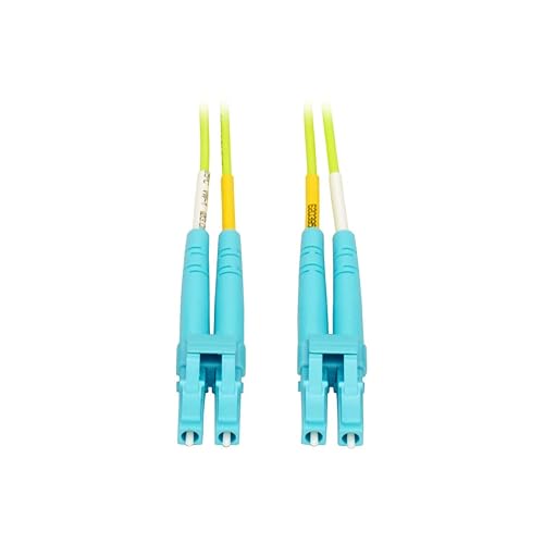 Tripp Lite LC to LC Multimode Duplex Fiber Optics Patch Cable, 100Gb, 50/125, OM5, LC/LC Male, 5 Meter 5M