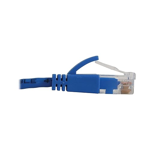 Tripp Lite Cat6a 10G Ethernet Cable, Snagless Molded Slim UTP Network Patch Cable (RJ45 M/M), Blue, 7 Feet / 2.1 Meters, Manufacturer's Warranty (N261-S07-BL)