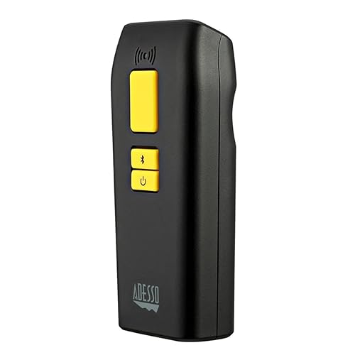 NuScan 3500TB - Portable Commercial 2D Wireless Barcode Scanner with Detachable Magnetic Cable, Antimicrobial, CCD Sensor, with Bluetooth for POS, Smartphones, and Tablets