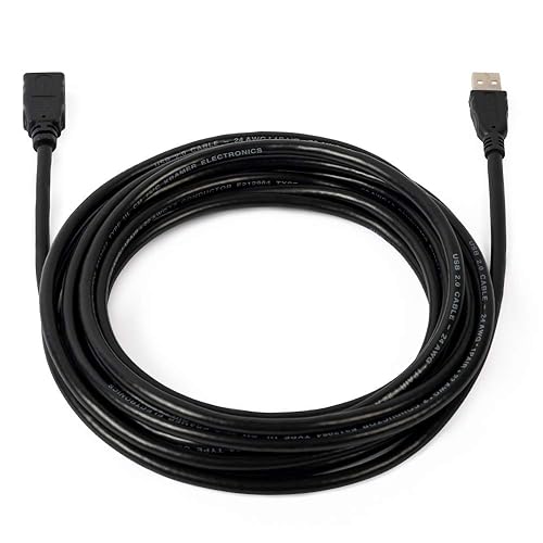 Kramer Electronics CA-UAM/UAF-15 4.6M USB A Male Female Black USB Cable