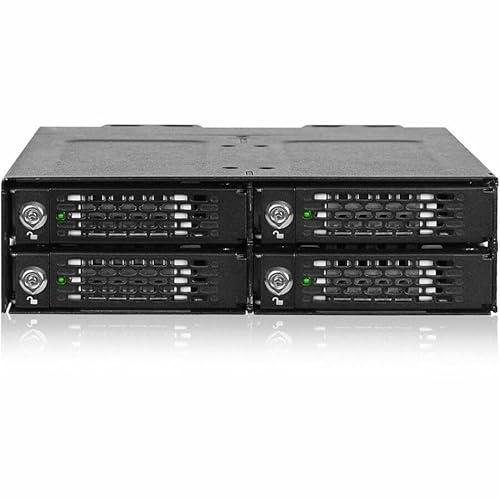 Icy Dock ToughArmor MB720MK-B V3 Drive Enclosure for 5.25 M.2, PCI Express NVMe 4.0 x4 - SFF-8612 OCuLink Host Interface Internal - Black