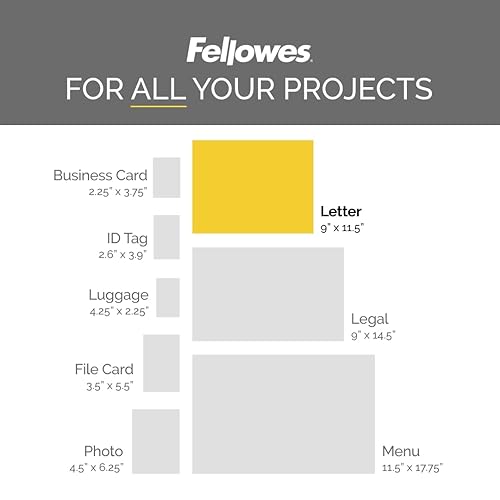 Fellowes Hot Laminating Pouches, Letter, 5 mil, 150 Pack (5204007)