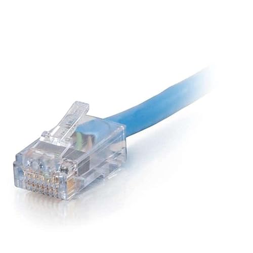 C2g 35ft Cat6 Non-Booted Network Patch Cable (Plenum-Rated) - Blue