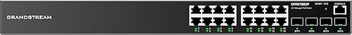 Grandstream GWN7802P | 16-Port Gigabit Ethernet Layer 2+ Managed PoE Switch 16 Port | 240W PoE Managed L2+