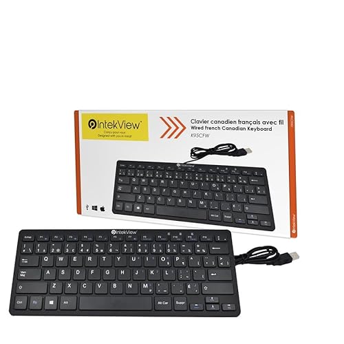Intekview Wired Mini Keyboard French Canadian 11''