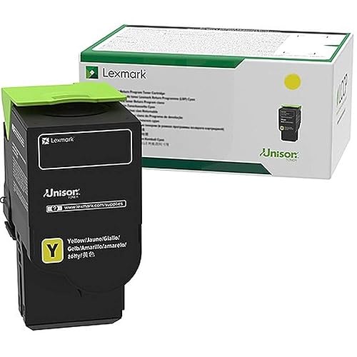 Lexmark 78C0XYG TAA-Compliant Yellow Extra High Yield Return Program Toner Cartridge Toner