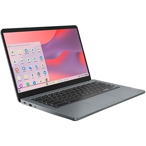 Lenovo 14e Chromebook Gen 3 82W6000AUS 14 Touchscreen Notebook - Full HD - 1920 x 1080 - Intel N100 Quad-core (4 Core) - 4 GB Total RAM - 4 GB On-Board Memory - 32 GB Flash Memory - Storm Gray
