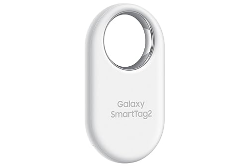 Samsung Galaxy SmartTag2 (1 Pack CAD Warranty) - IP67 Water Resistant Bluetooth Tracker, Long Lasting Battery, NFC tag, Phone, Item, pet, Luggage Finder SmartTag2 (1 Pack) White